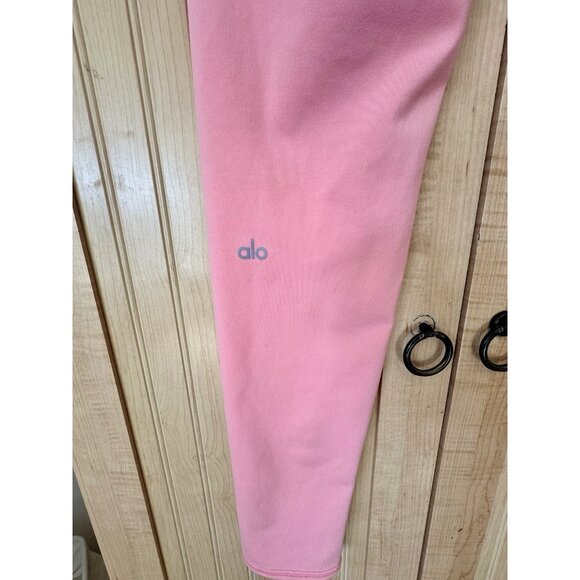 Alo Yoga Pants Legging Bright Pink Coral size Large - Picture 3 of 4